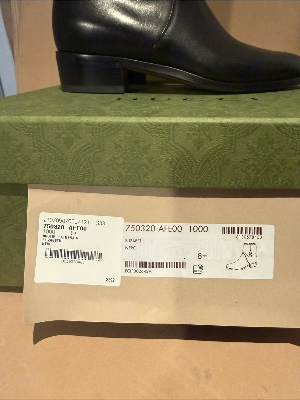 Gucci Black Leather Ankle Boots with Gold Hardware - Picture 10 of 10
